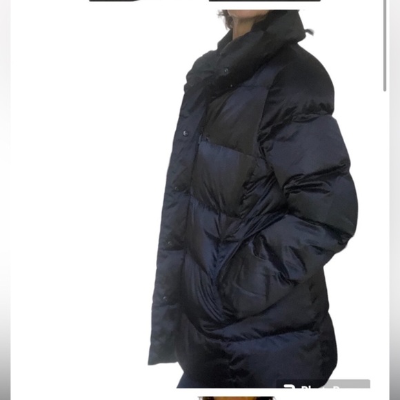 Down Black Puffer Coat Jacket  size medium - Picture 4 of 15